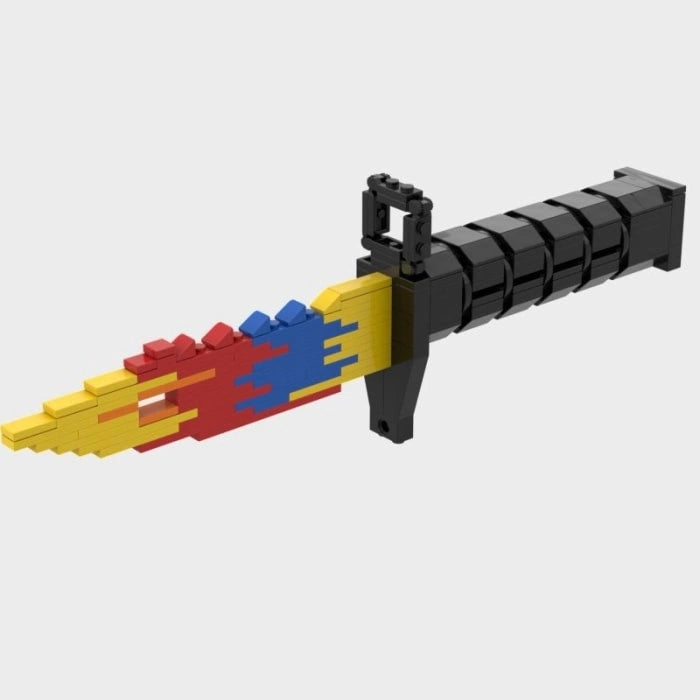 CSGO MOC Curved handle butterfly knife toy model