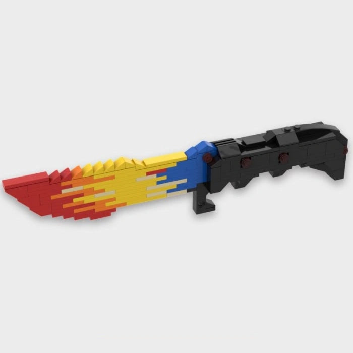 CSGO MOC Curved handle butterfly knife toy model