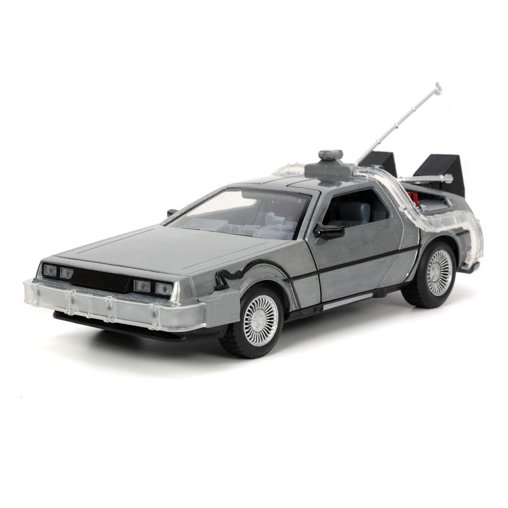 Back to the Future Hollywood Rides Diecast Model 1/24 Back to the Future 1 Time Machine1