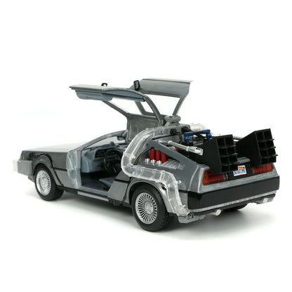 Back to the Future Hollywood Rides Diecast Model 1/24 Back to the Future 1 Time Machine14