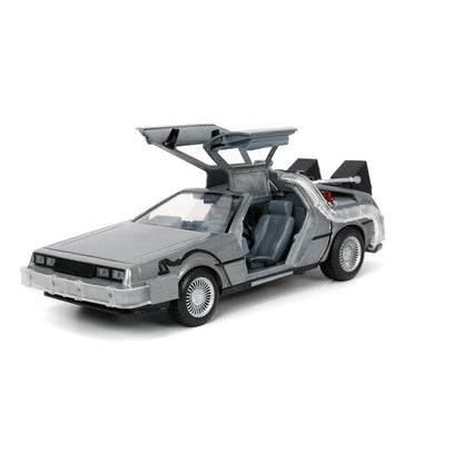Back to the Future Hollywood Rides Diecast Model 1/24 Back to the Future 1 Time Machine13