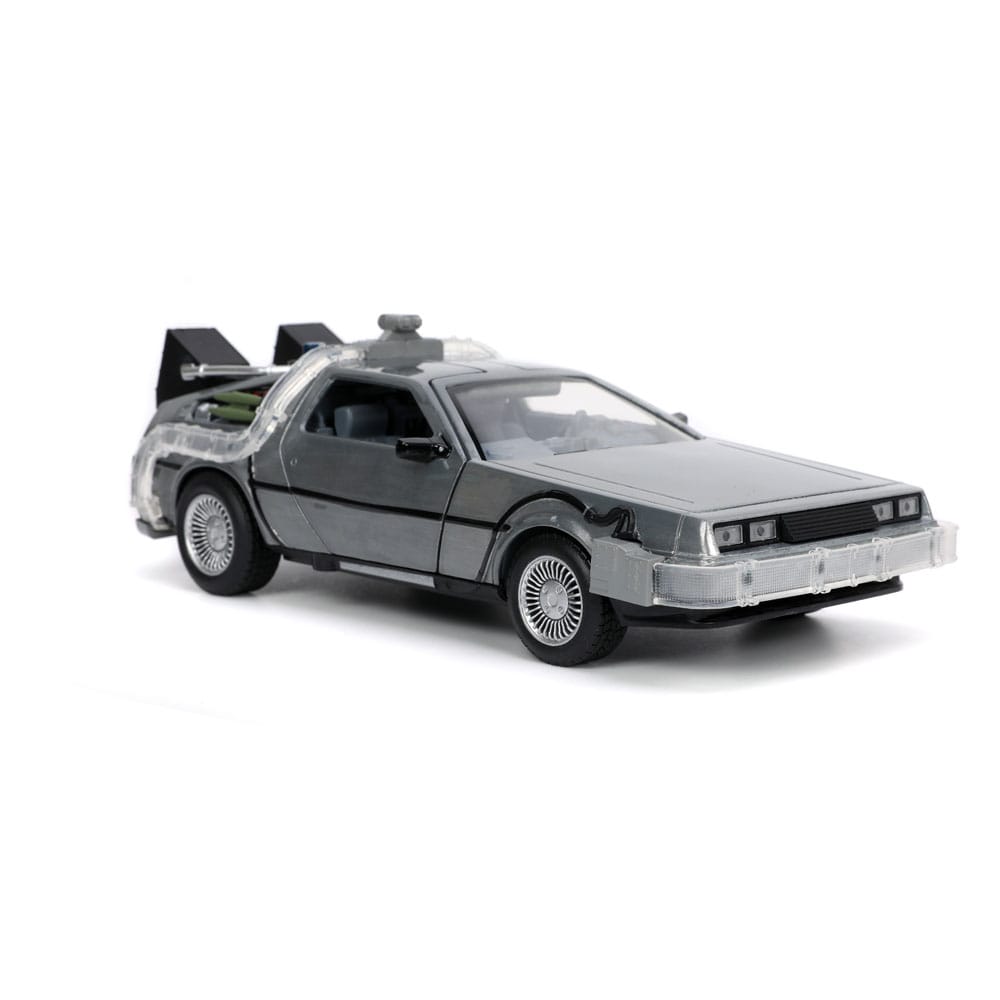 Back to the Future Hollywood Rides Diecast Model 1/24 Back to the Future 1 Time Machine10