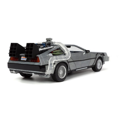 Back to the Future Hollywood Rides Diecast Model 1/24 Back to the Future 1 Time Machine8