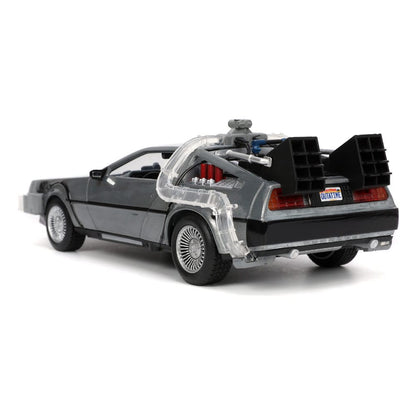 Back to the Future Hollywood Rides Diecast Model 1/24 Back to the Future 1 Time Machine6