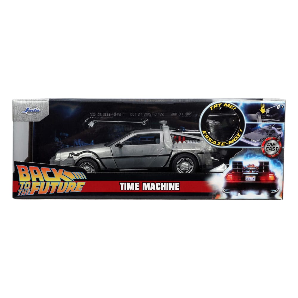 Back to the Future Hollywood Rides Diecast Model 1/24 Back to the Future 1 Time Machine18