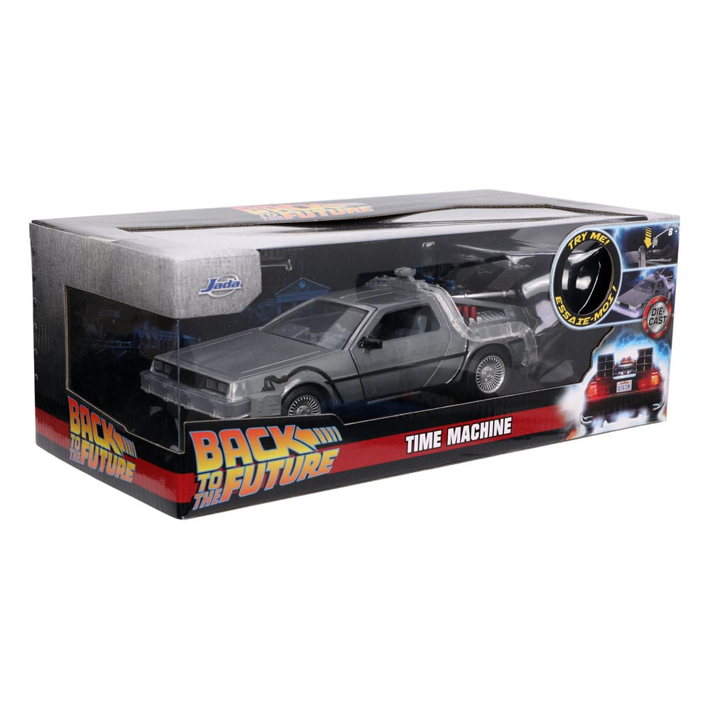 Back to the Future Hollywood Rides Diecast Model 1/24 Back to the Future 1 Time Machine19