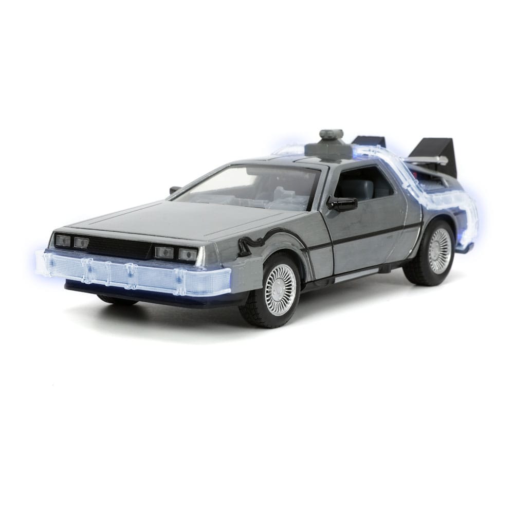 Back to the Future Hollywood Rides Diecast Model 1/24 Back to the Future 1 Time Machine16