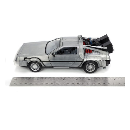 Back to the Future Hollywood Rides Diecast Model 1/24 Back to the Future 1 Time Machine15