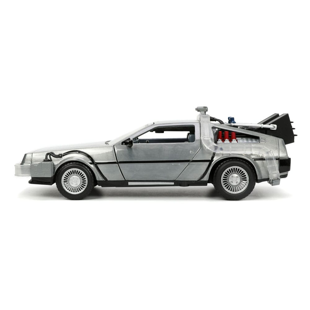 Back to the Future Hollywood Rides Diecast Model 1/24 Back to the Future 1 Time Machine5