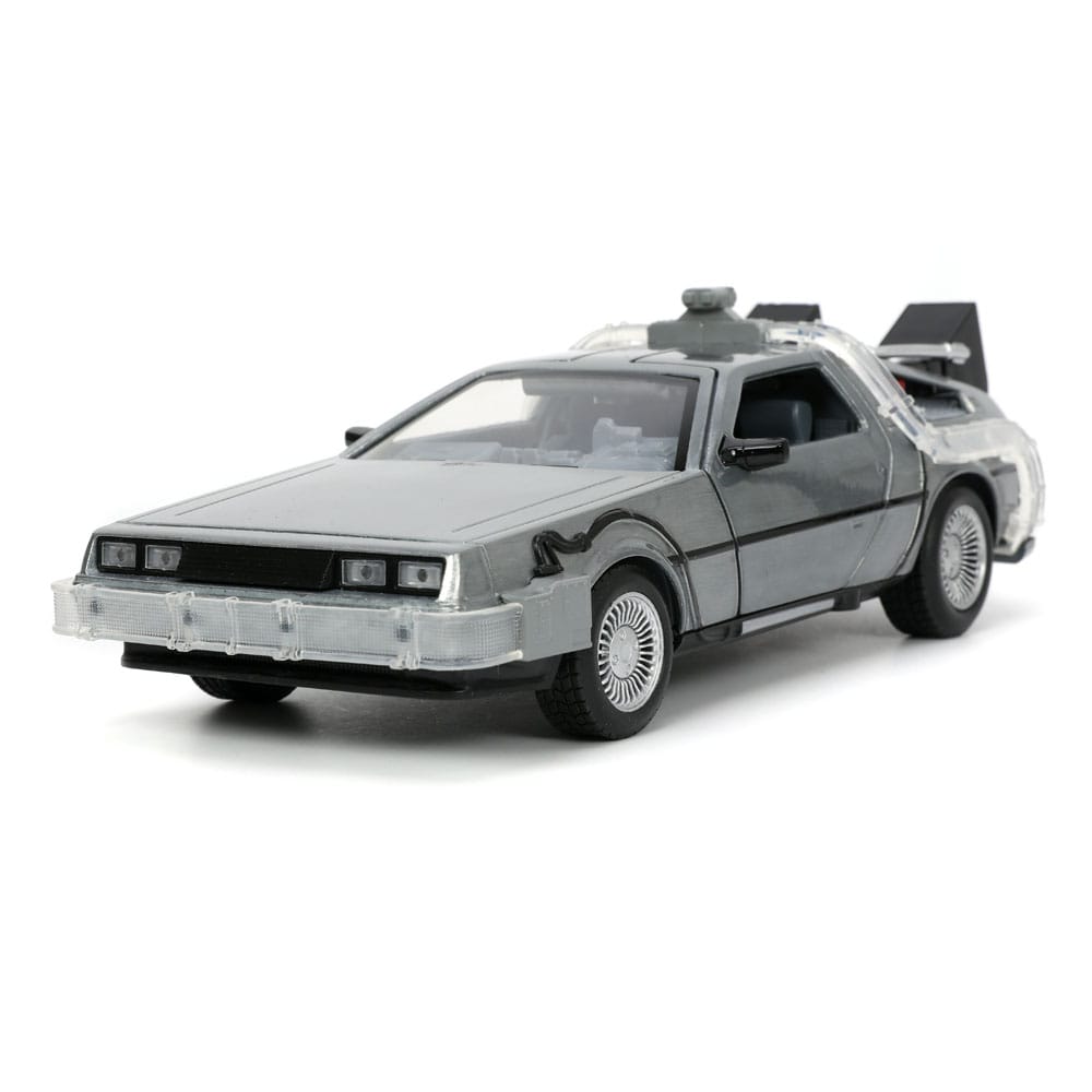 Back to the Future Hollywood Rides Diecast Model 1/24 Back to the Future 1 Time Machine4