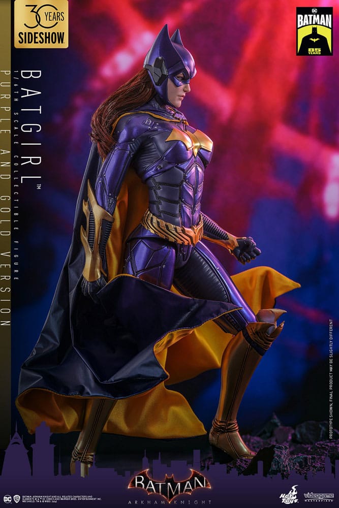 Batman Arkham Knight Videogame Masterpiece Action Figure 1/6 Batgirl (Purple and Gold Version) Exclusive 30cm13