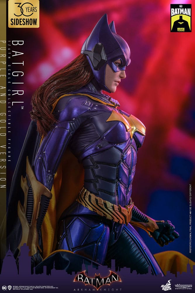 Batman Arkham Knight Videogame Masterpiece Action Figure 1/6 Batgirl (Purple and Gold Version) Exclusive 30cm4