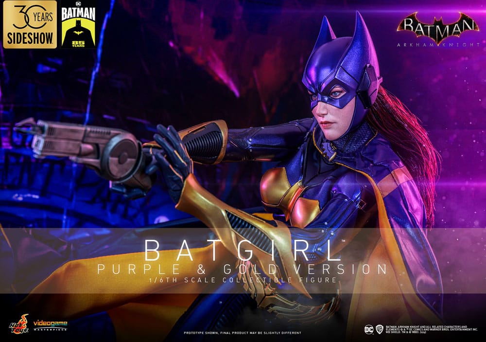 Batman Arkham Knight Videogame Masterpiece Action Figure 1/6 Batgirl (Purple and Gold Version) Exclusive 30cm6