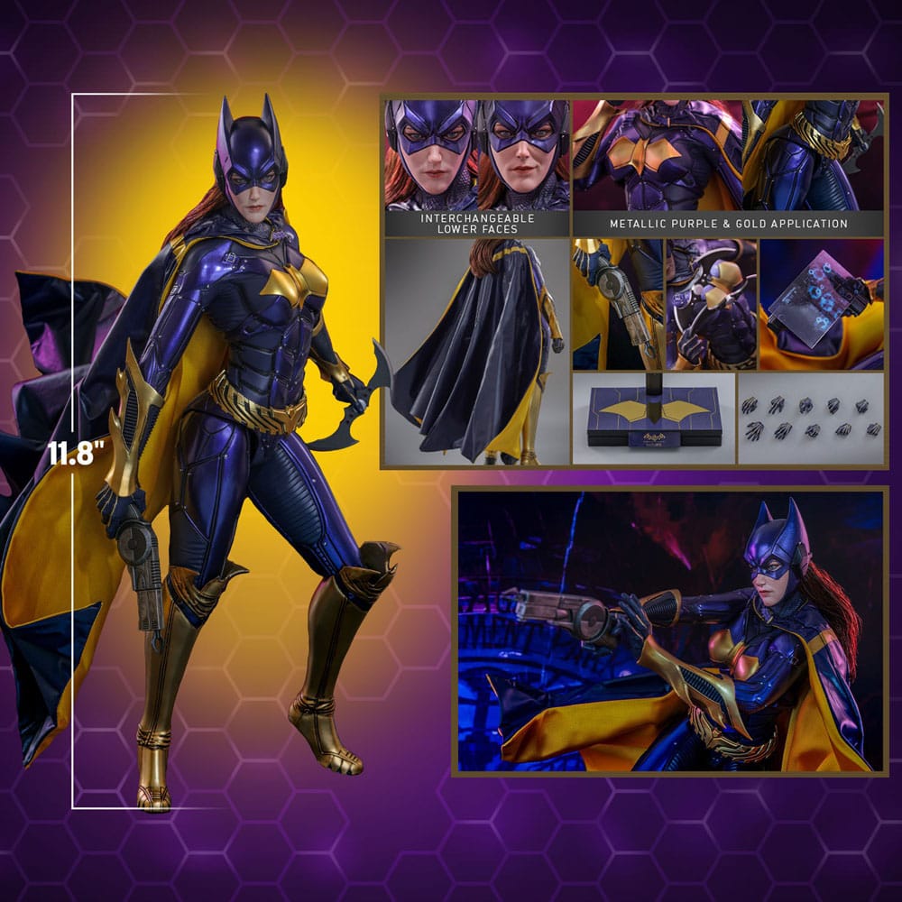 Batman Arkham Knight Videogame Masterpiece Action Figure 1/6 Batgirl (Purple and Gold Version) Exclusive 30cm18