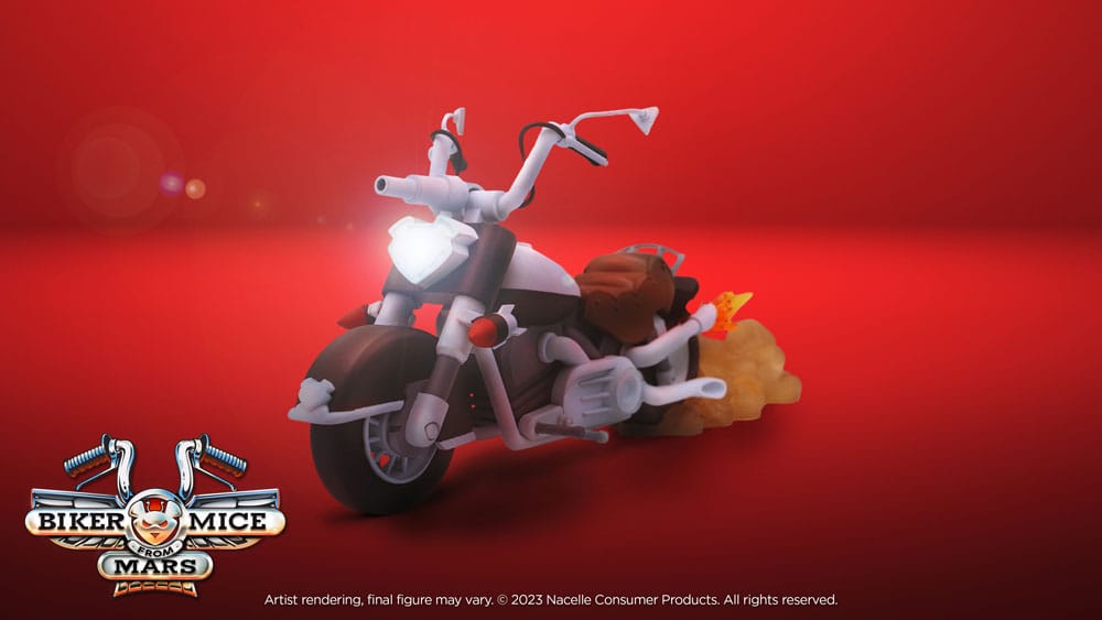 Biker Mice From Mars Vehicle Throttle's Martian Monster Bike 23cm4