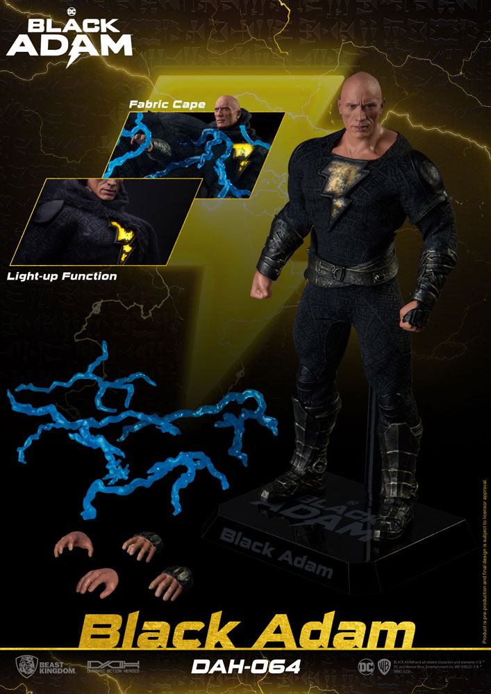 Black Adam Dynamic 8ction Heroes Action Figure 1/9 Black Adam 18cm16