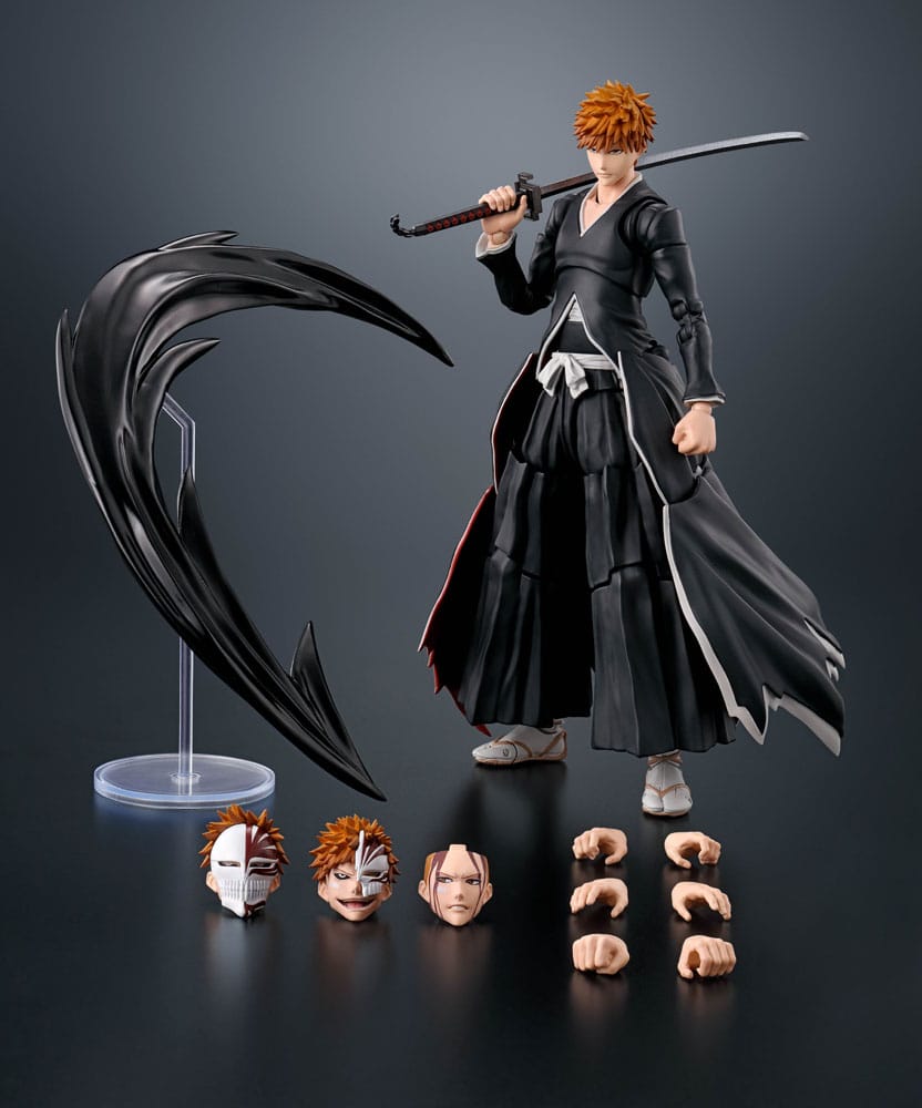 Bleach S.H. Figuarts Action Figure Ichigo Kurosaki Getsugatensho 16cm6
