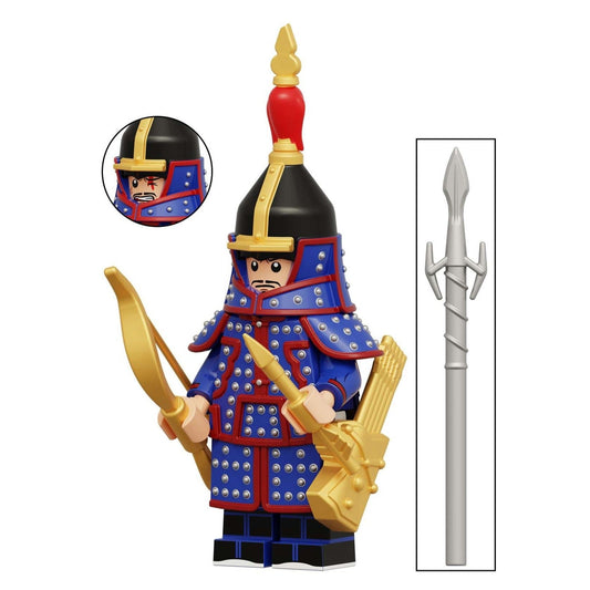 Bordered Blue Banner Manchu Eight Banners Army Minifigure1