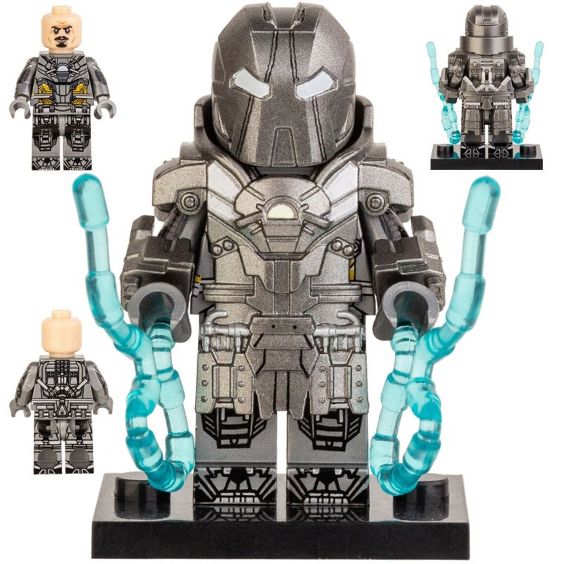 Whiplash Armor Mark 2 Custom Marvel Superhero Minifigure1