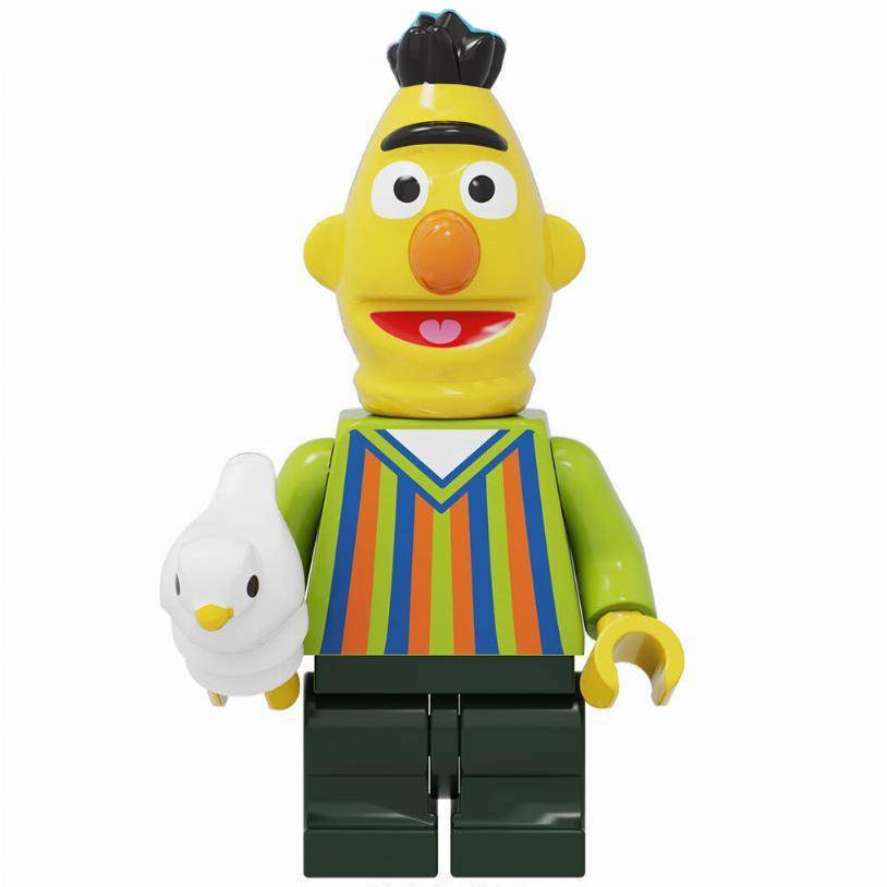 Bert Sesame Street Custom Minifigure1