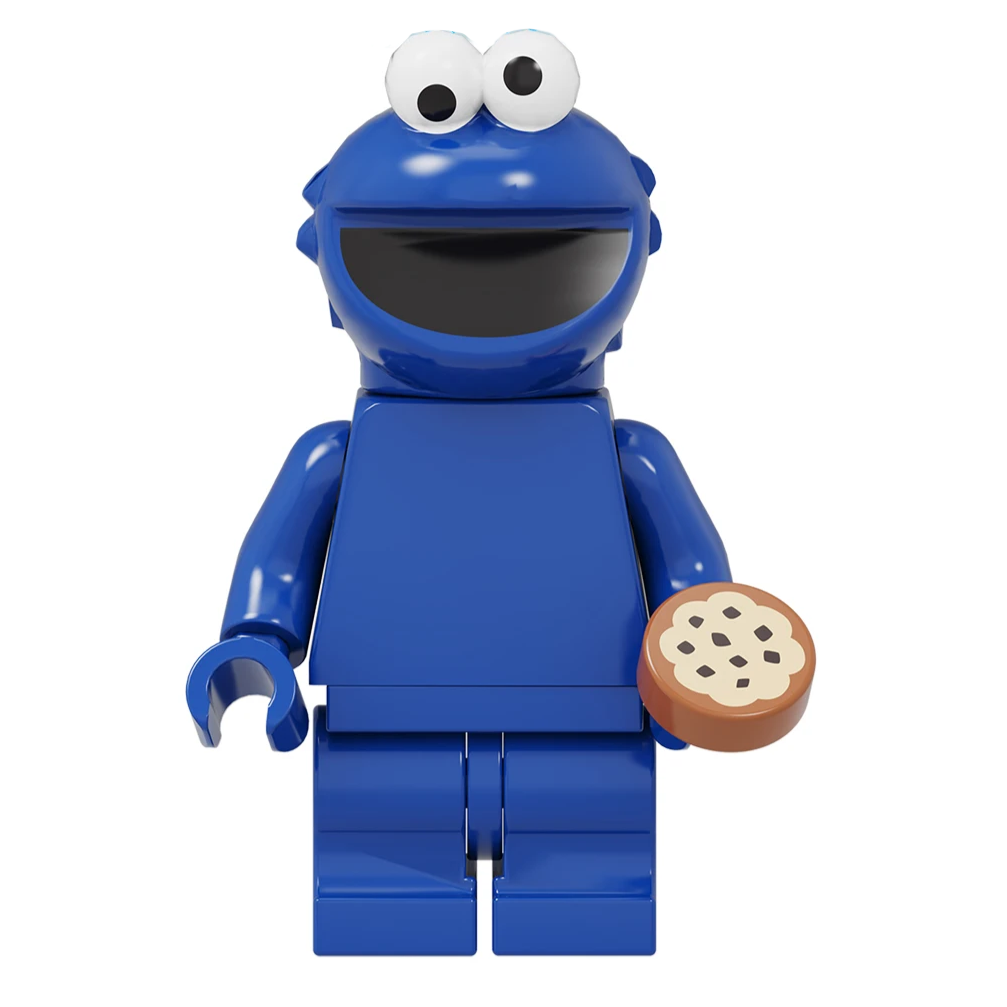 Cookie Monster Sesame Street Custom Minifigure1