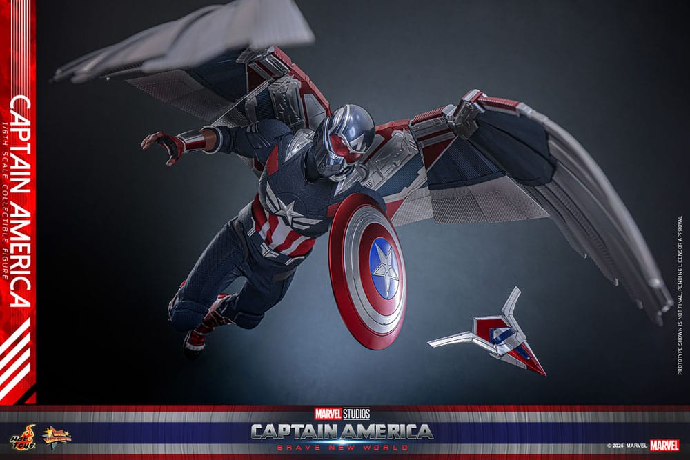 Captain America: Brave New World Movie Masterpiece Action Figure 1/6 Captain America 30cm14
