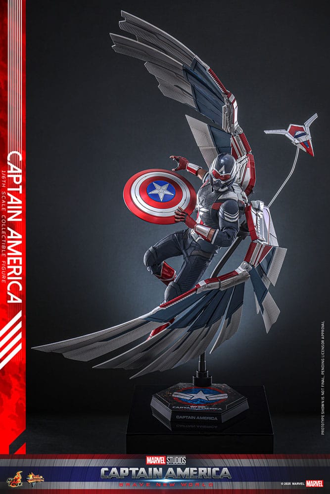 Captain America: Brave New World Movie Masterpiece Action Figure 1/6 Captain America 30cm16