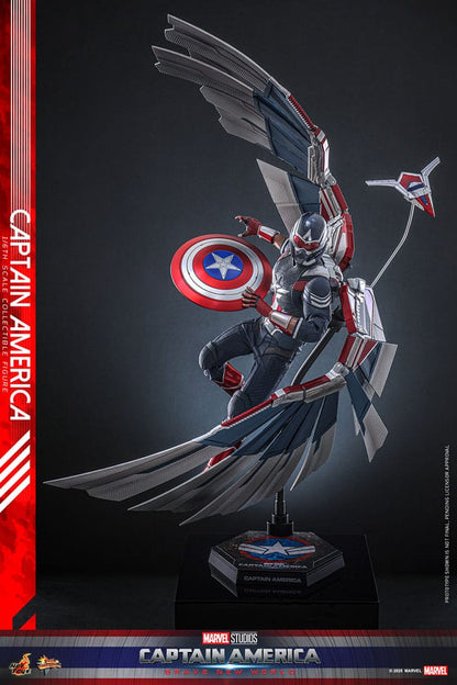 Captain America: Brave New World Movie Masterpiece Action Figure 1/6 Captain America 30cm16
