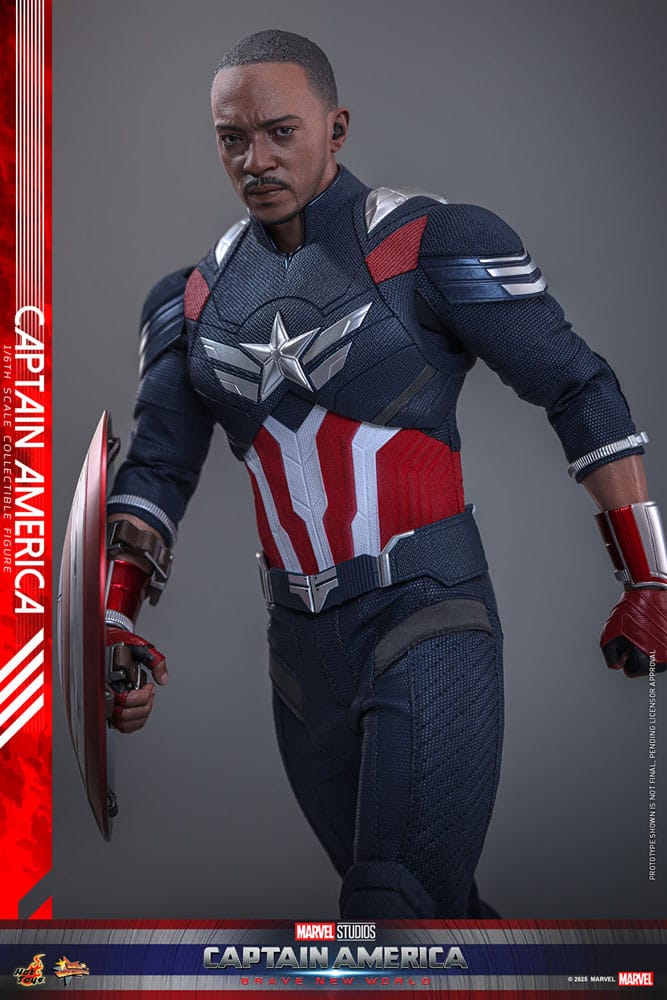 Captain America: Brave New World Movie Masterpiece Action Figure 1/6 Captain America 30cm6