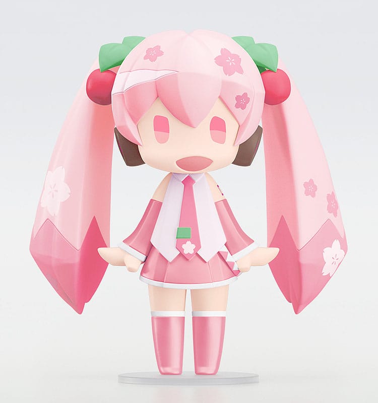 Character Vocal Series 01: Hatsune Miku HELLO! GOOD SMILE Action Figure Sakura Miku 10cm4