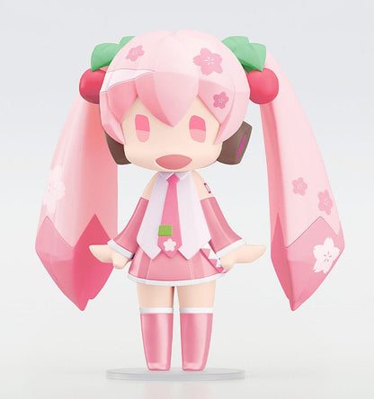 Character Vocal Series 01: Hatsune Miku HELLO! GOOD SMILE Action Figure Sakura Miku 10cm3