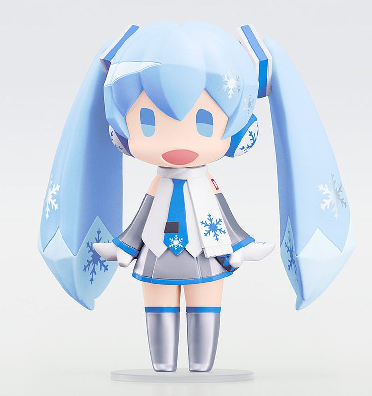 Character Vocal Series 01: Hatsune Miku HELLO! GOOD SMILE Action Figure Snow Miku 10cm3