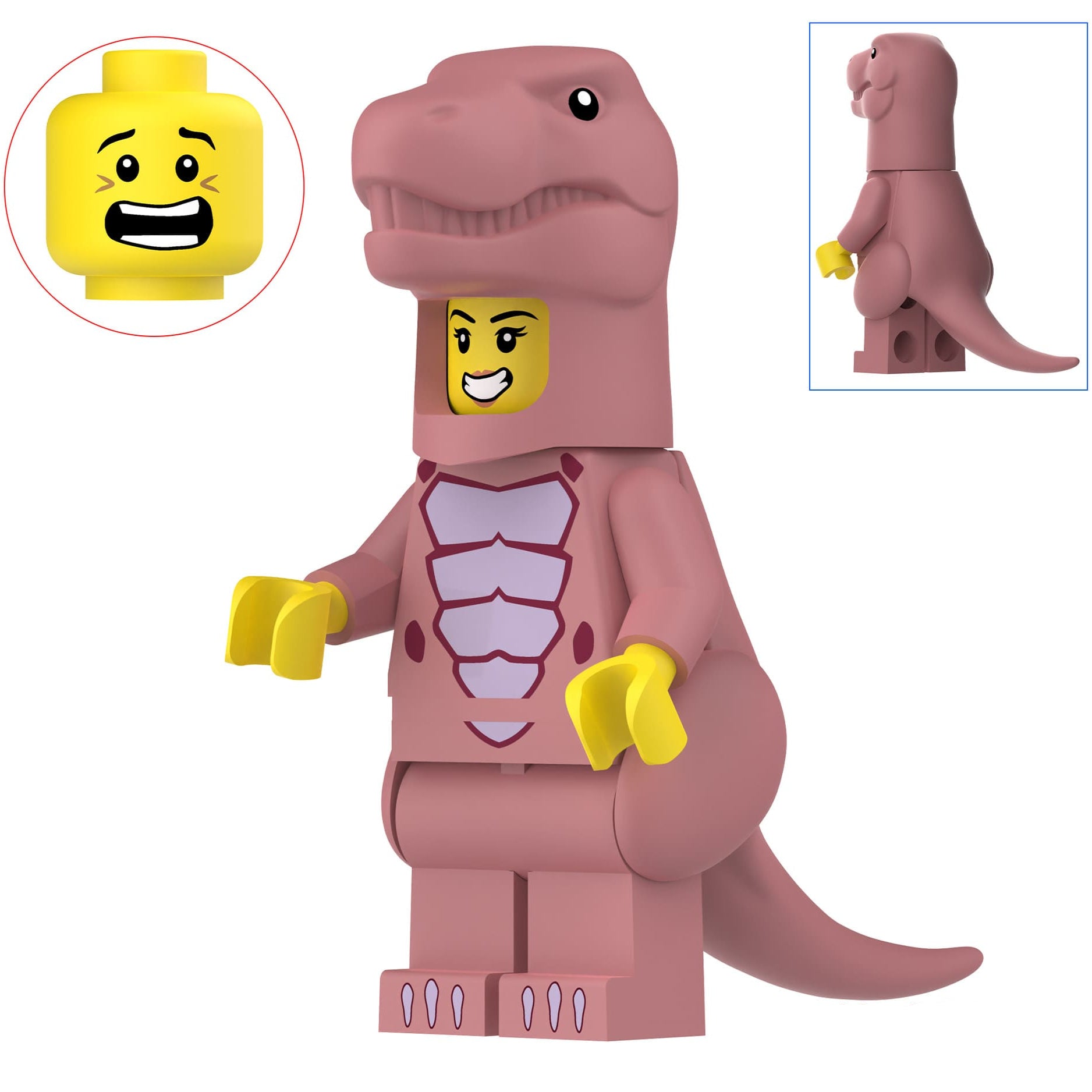 Tyrannosaurus Costumed Fan Custom Minifigure1