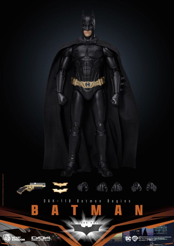 DC Comics Dynamic 8ction Heroes Action Figure 1/9 Batman (Batman Begins) 21cm6