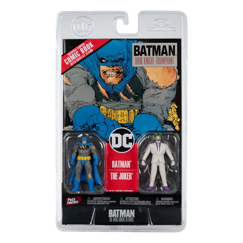 DC Direct Page Punchers Action Figure 2-Pack Batman & The Joker (Batman: The Dark Knight Returns) 8cm2