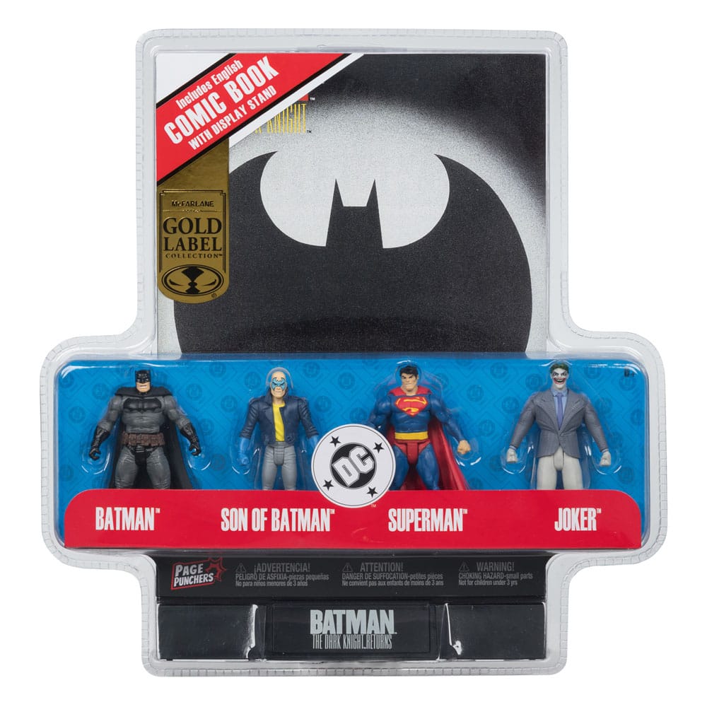 DC Direct Page Punchers Action Figure 4-Pack Batman & Son of Batman & Superman & Joker 7cm7