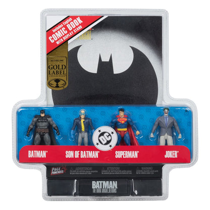 DC Direct Page Punchers Action Figure 4-Pack Batman & Son of Batman & Superman & Joker 7cm7