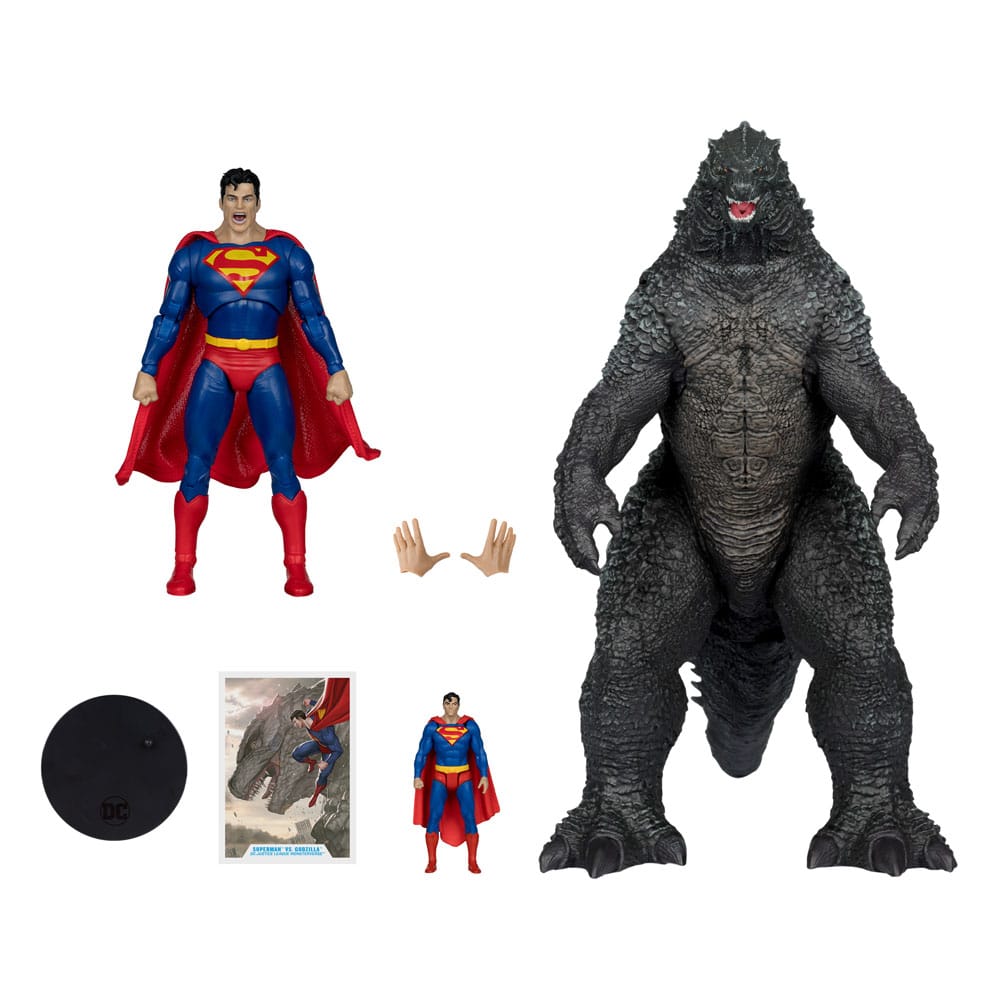 DC Justice League Monsterverse DC Multiverse Action Figures 2-Pack Superman Vs. Godzilla 30cm4