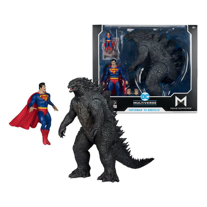DC Justice League Monsterverse DC Multiverse Action Figures 2-Pack Superman Vs. Godzilla 30cm6
