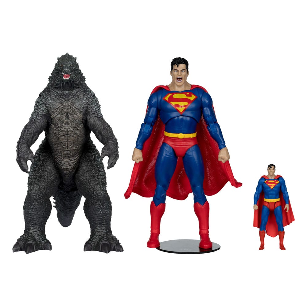 DC Justice League Monsterverse DC Multiverse Action Figures 2-Pack Superman Vs. Godzilla 30cm1