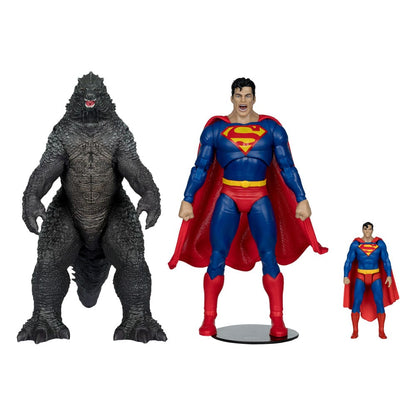DC Justice League Monsterverse DC Multiverse Action Figures 2-Pack Superman Vs. Godzilla 30cm1