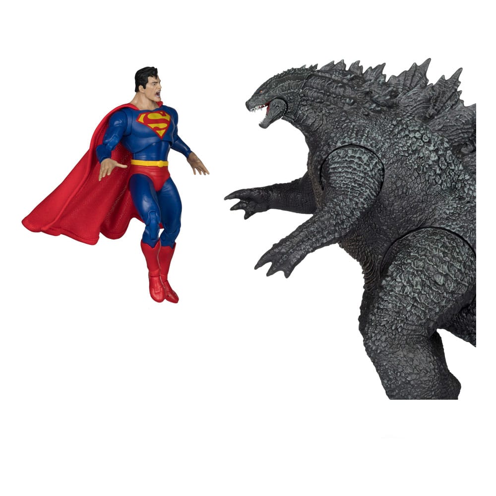 DC Justice League Monsterverse DC Multiverse Action Figures 2-Pack Superman Vs. Godzilla 30cm2