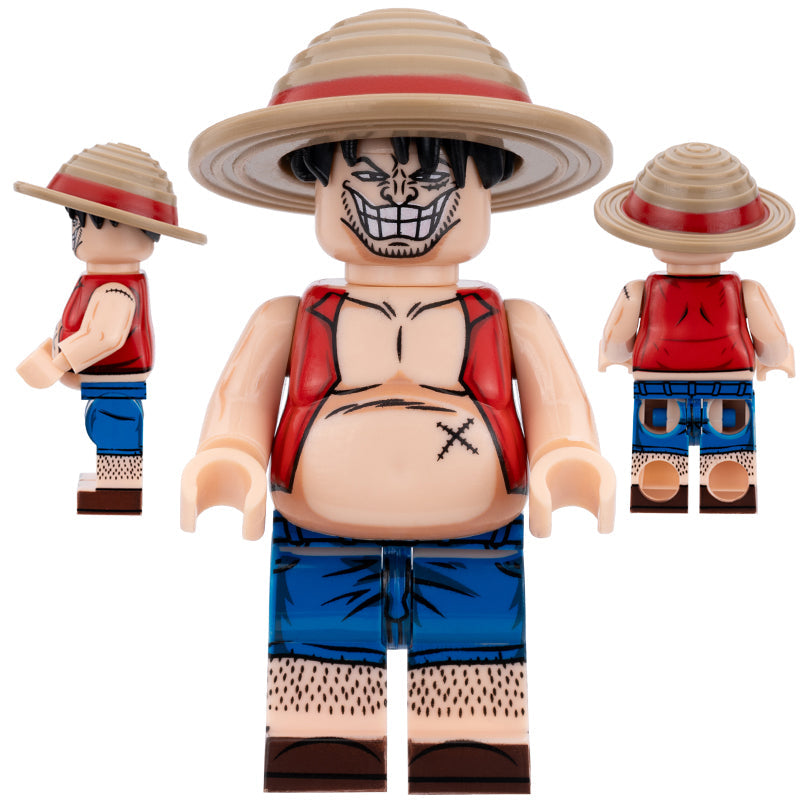 Demalo Black (Fat Monkey D. Luffy) Custom One Piece Anime Minifigure2