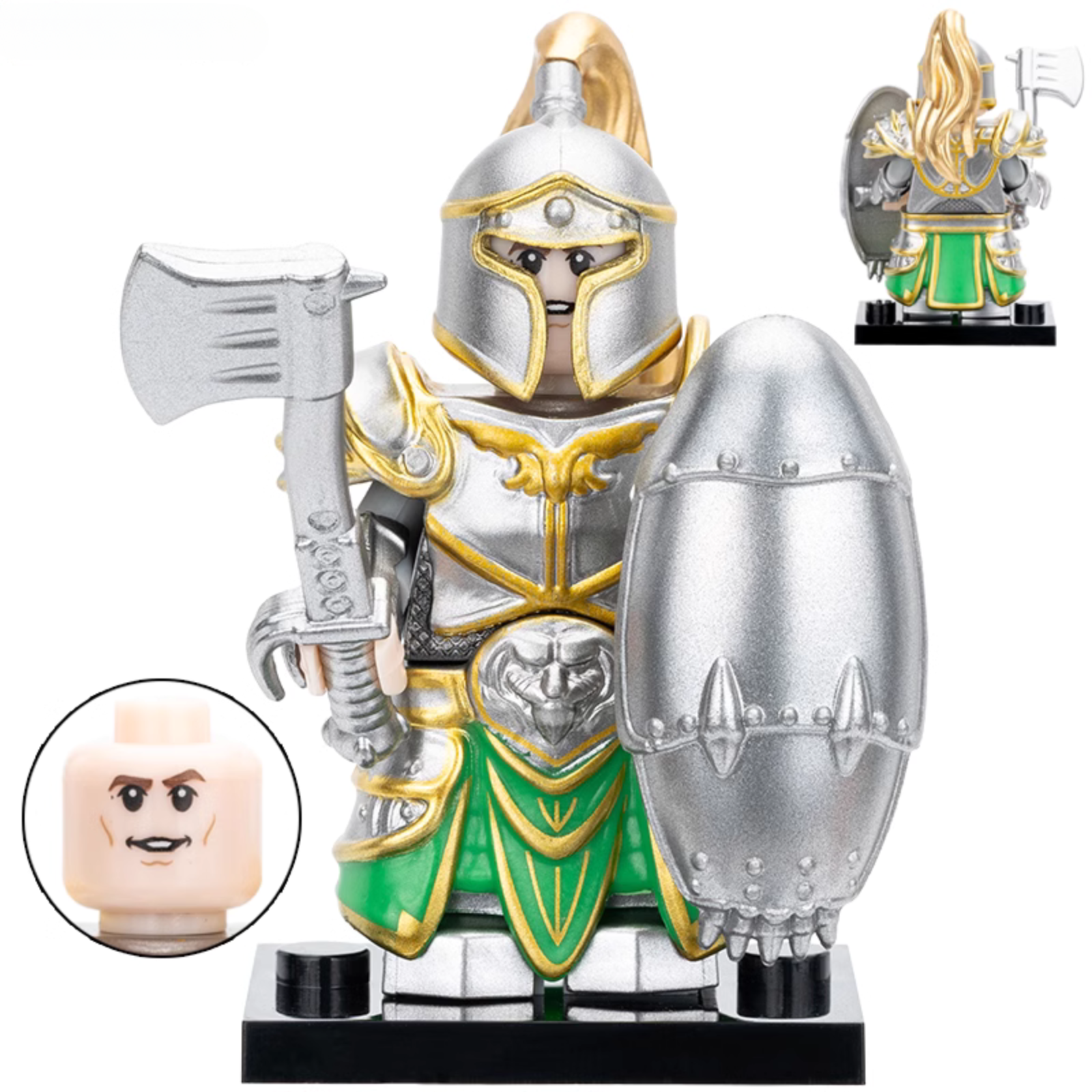 Green Dragon Guard Custom World of Warcraft Minifigure1