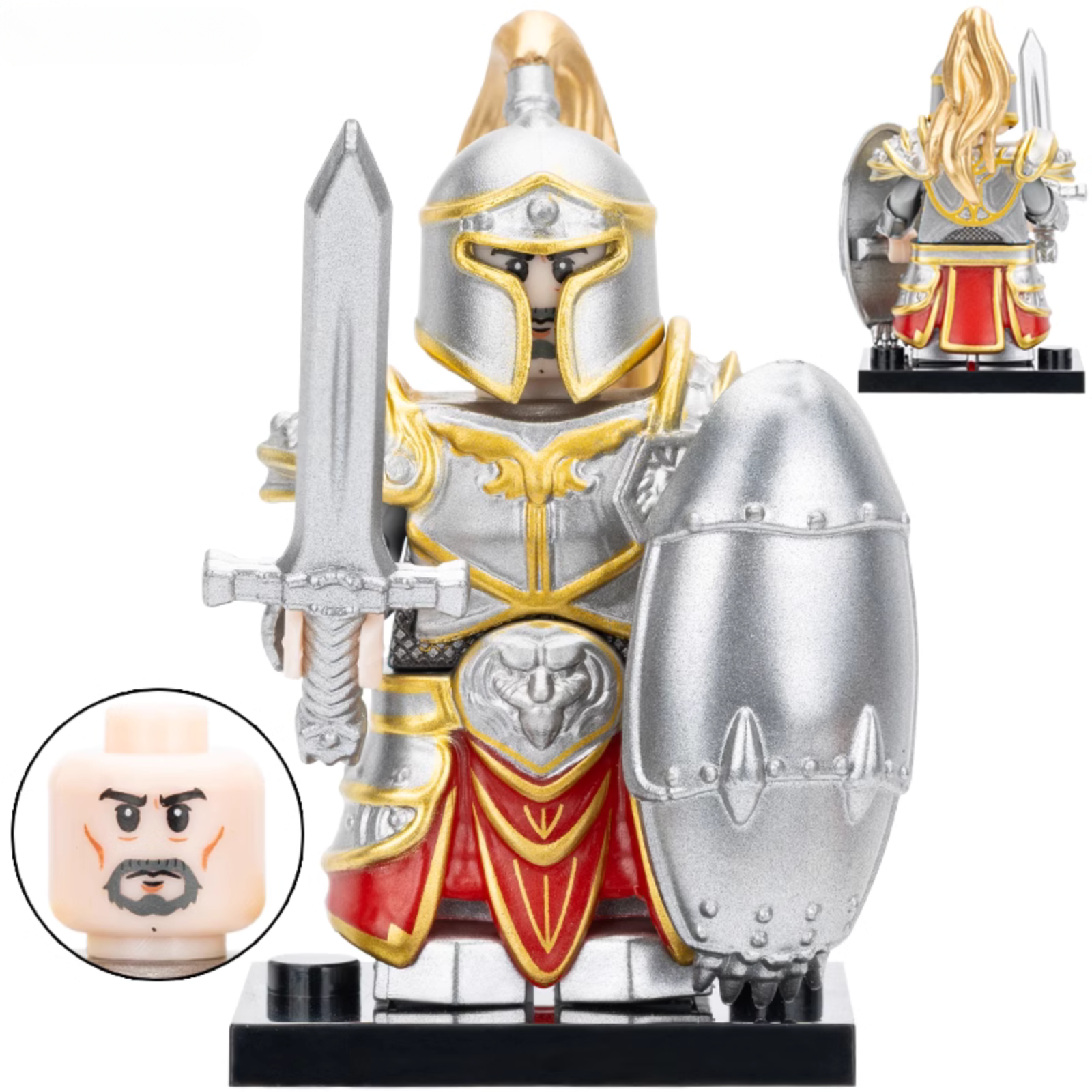 Red Dragon Guard Custom World of Warcraft Minifigure1