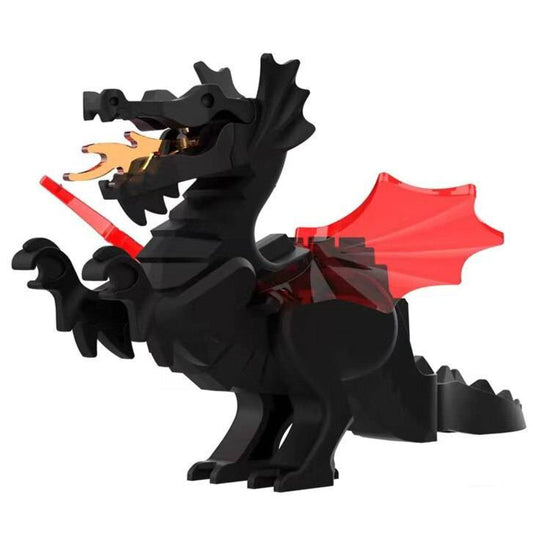 Black Dragon Custom Medieval Dragons Minifigure