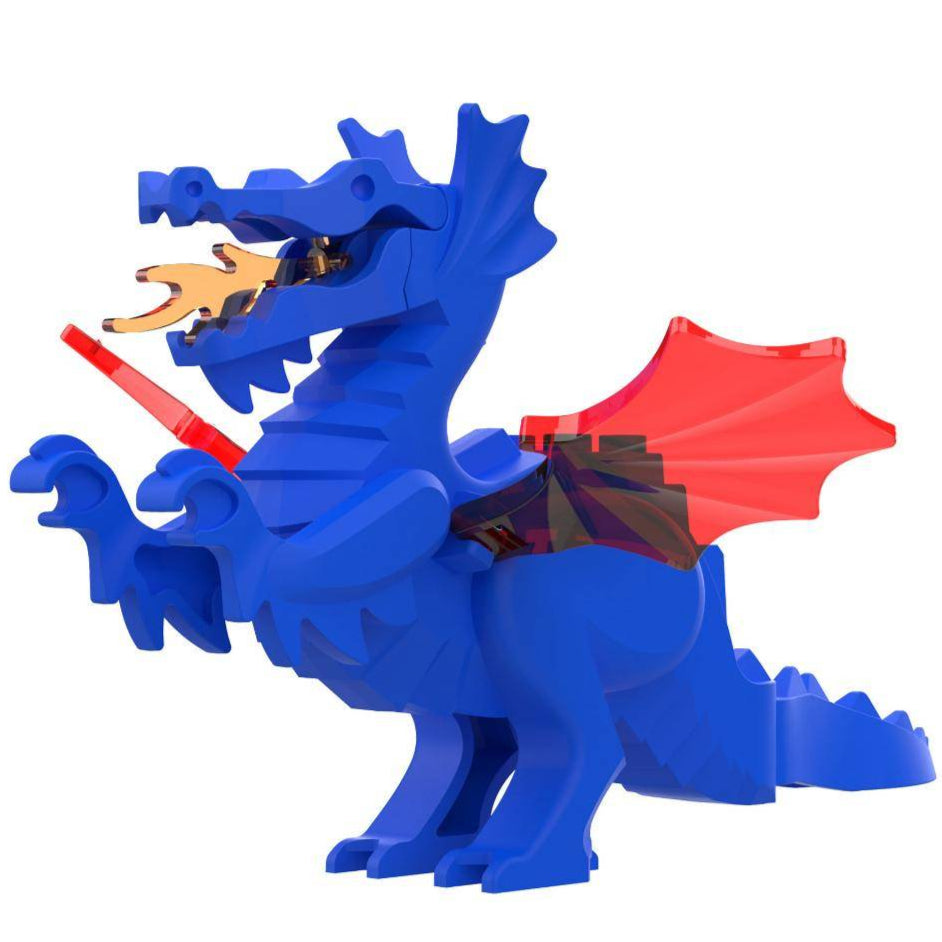 Blue Dragon Custom Medieval Dragons Minifigure