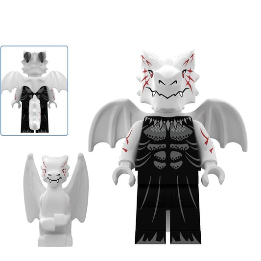 White Dragon Night Custom Dungeons and Dragons Minifigure1