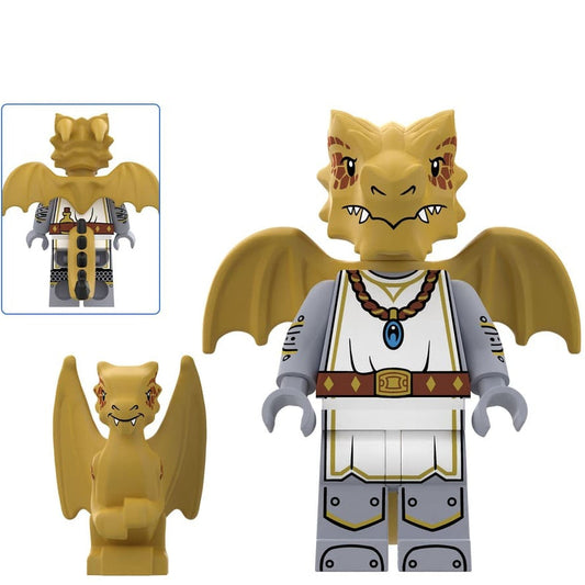 Yellow Dragon Night Custom Dungeons and Dragons Minifigure1
