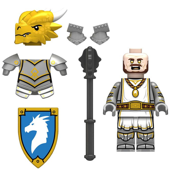 Golden Dragon Knight Custom Dungeons and Dragons Minifigure1